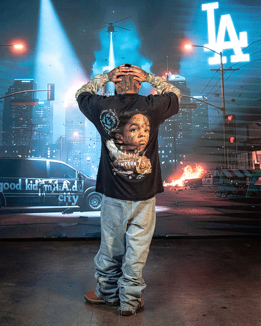 "GOOD KID MAAD CITY" REAL- TREE LONG SLEEVE