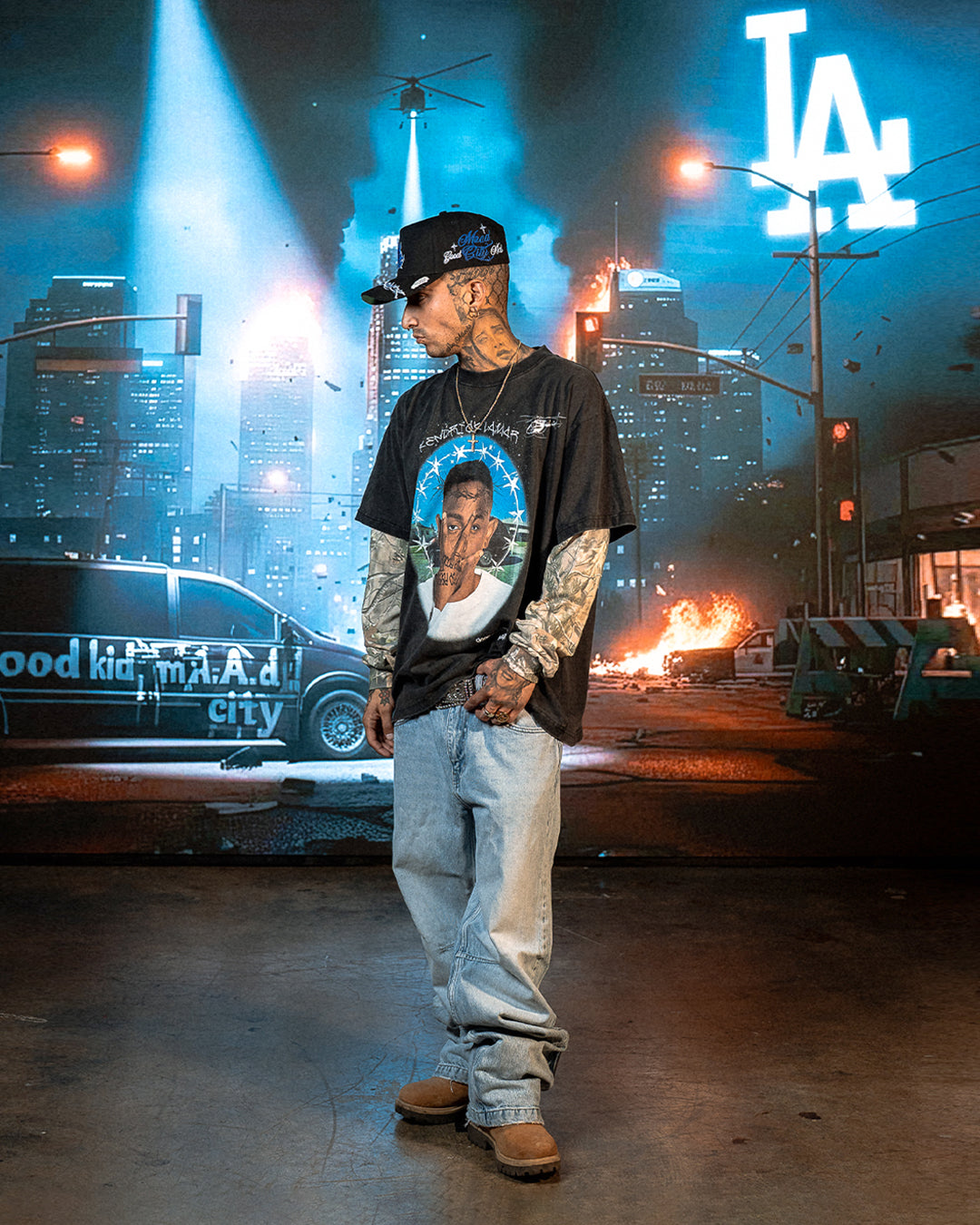 "GOOD KID MAAD CITY" REAL- TREE LONG SLEEVE