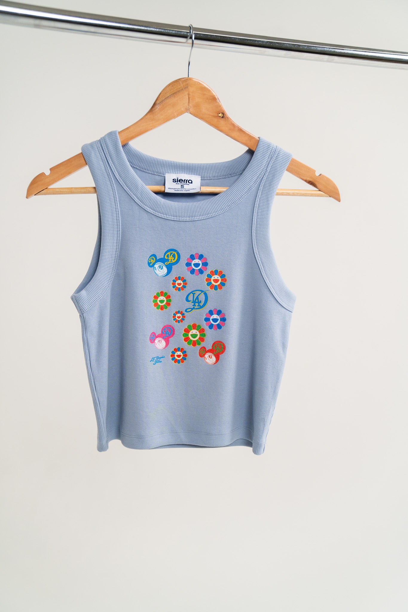 LA X TOKYO: BABY BLUE CROP TANK 🦋