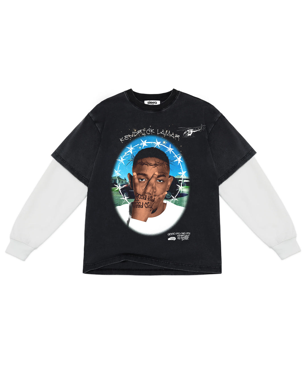 "GOOD KID MAAD CITY" WHITE LONG SLEEVE