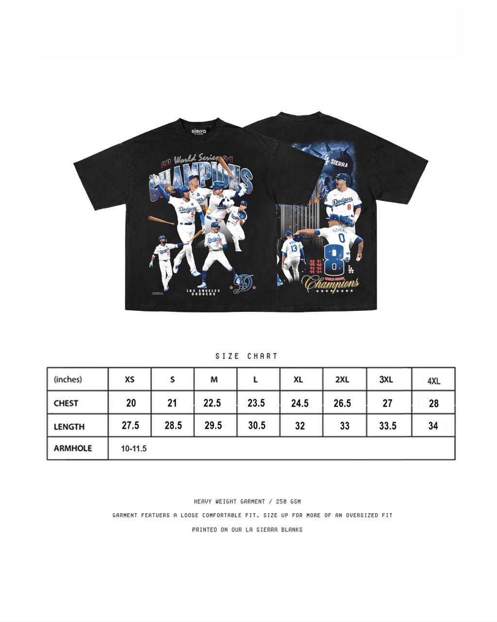 LAD WS CHAMPIONS TEE