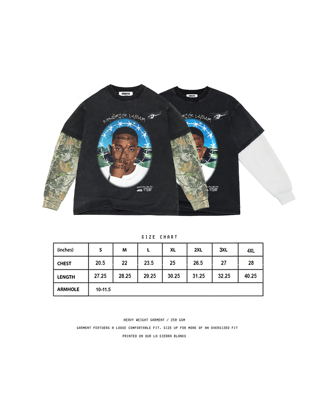 "GOOD KID MAAD CITY" WHITE LONG SLEEVE