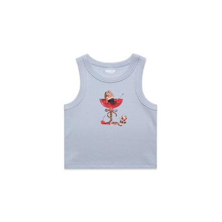 "Short n' Sweet" Powder Blue Tank 🦋