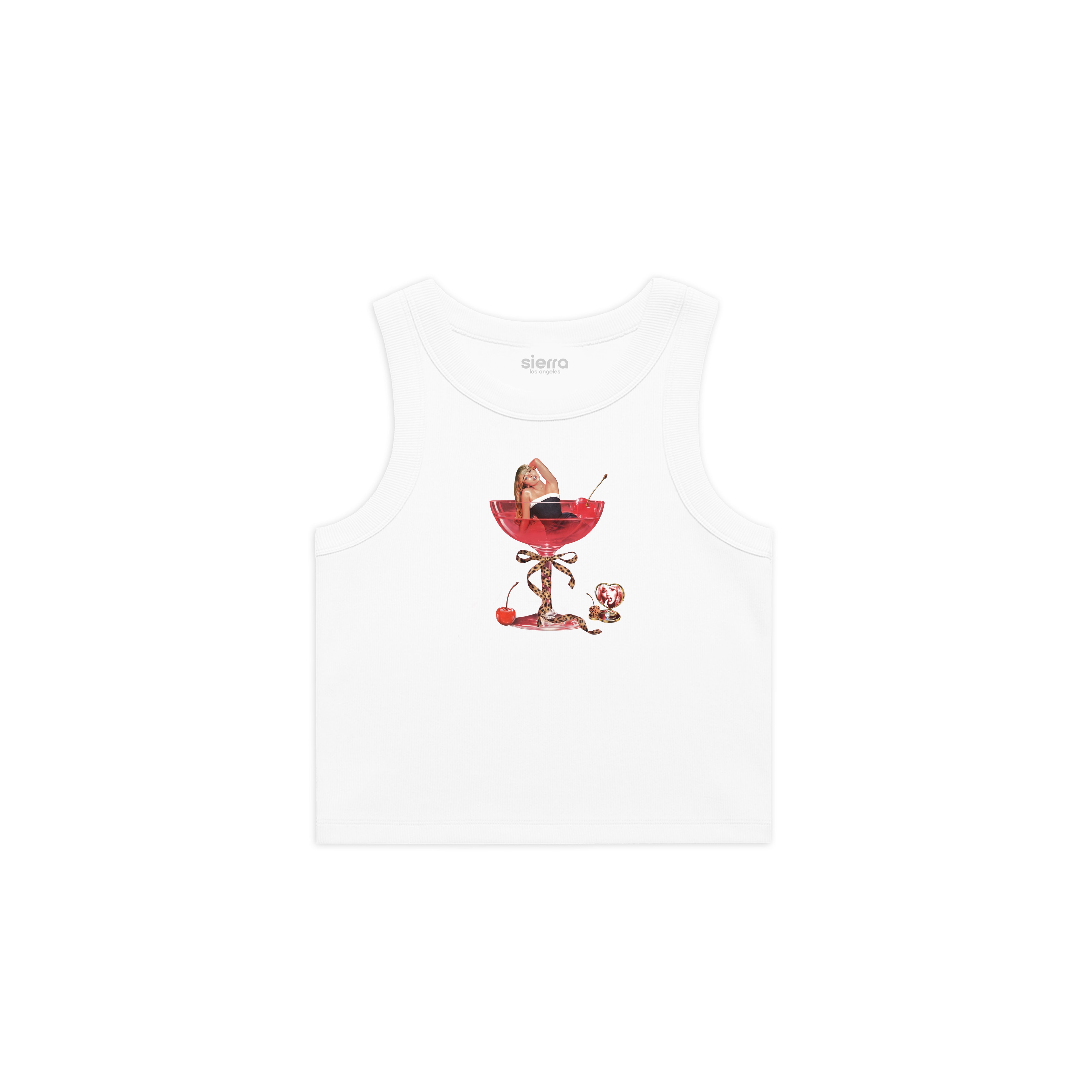 "Short n' Sweet" White Crop Tank