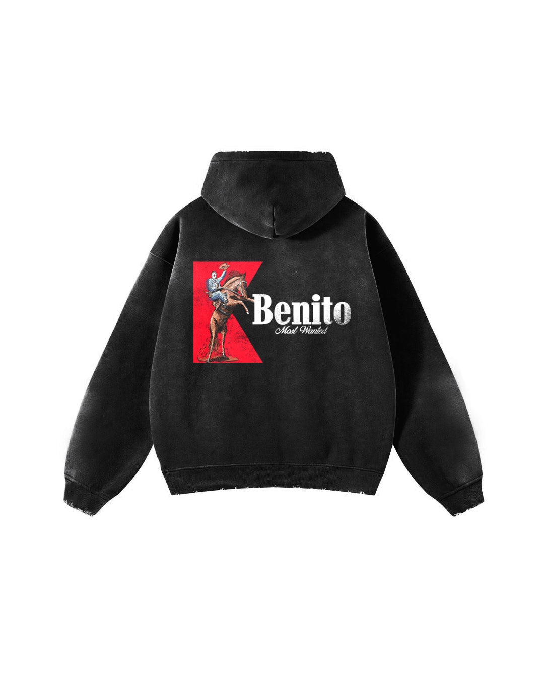 "Most Wanted" Midnight Fog Sun Faded Distressed Zip-Up